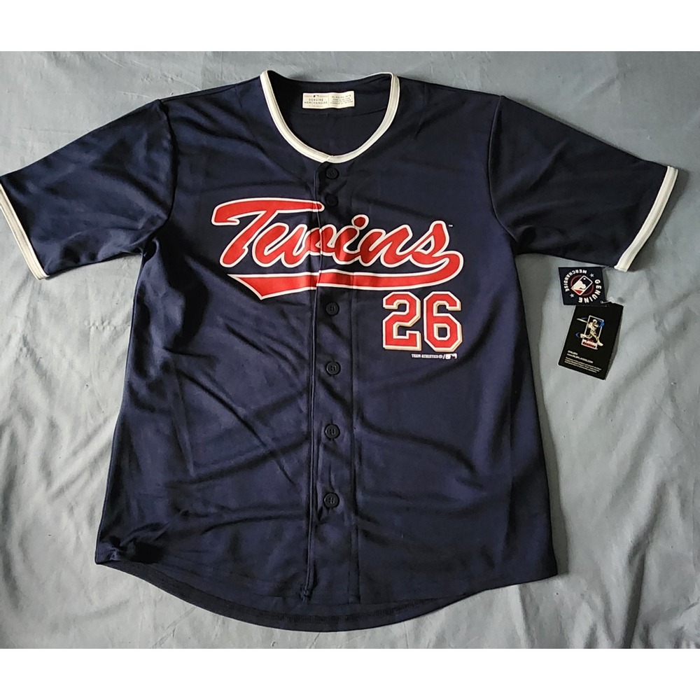 MLB Minnesota Twins #26 Max Kepler Boys Navy Blue Jersey XLarge (16/18) NWT